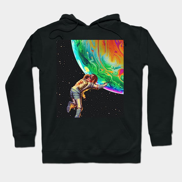 Spaceman Hoodie by Trippyarts Store